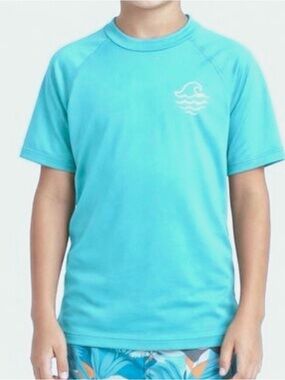 art class Kids Short-Sleeve Swim Rashguard - light blue